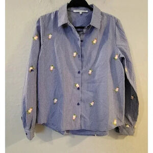 Collective Concepts Plaid Open Back Blouse